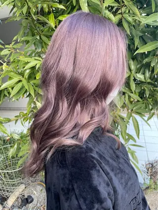 セミロング カラー tasty priv ate gardenのヘアスタイル