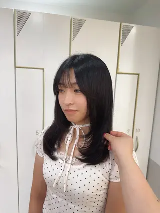 セミロング あいこ/レイヤー カット🌷銀座のヘアスタイル