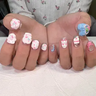 ネイル RIEKO🍒 ワンホン♡推しネイルのネイルデザイン