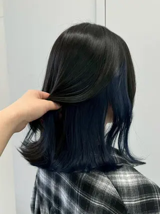 セミロング カラー 【公式】amble luxe池袋東口♻️のヘアスタイル