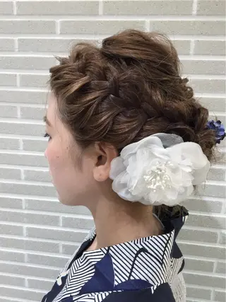 ロング ヘアアレンジ 山北 咲子のヘアスタイル