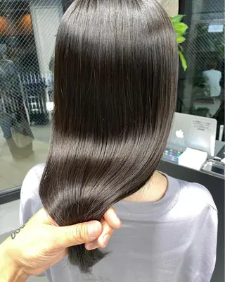 セミロング カラー パーマ OVER→三軒茶屋 /縮毛矯正・髪質改善のヘアスタイル