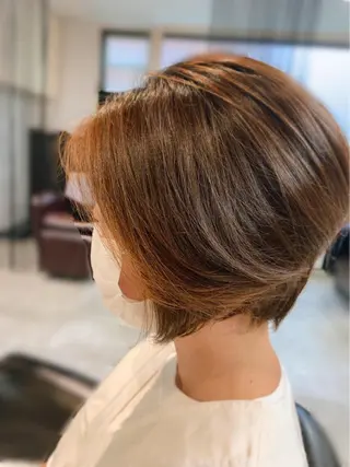 ショート カラー ナチュラル🧡可愛い MINAMIのヘアスタイル