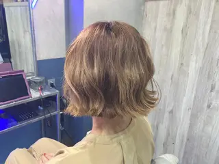 ミディアム 松澤 勇輝のヘアスタイル