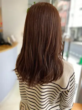 セミロング カラー 菊地 美憂のヘアスタイル