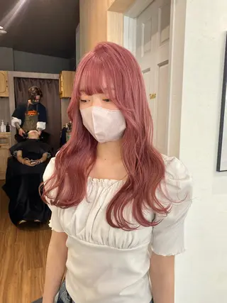 ロング カラー ヘアアレンジ ♡韓国風ヘア 🐈♡MIHOのヘアスタイル