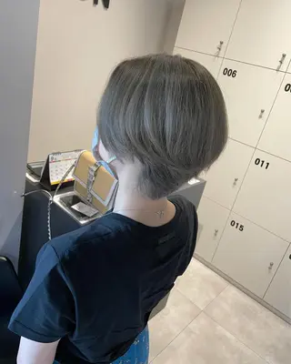 ショート カラー 髪質改善×透明感× トレンド/杉田 圭のヘアスタイル