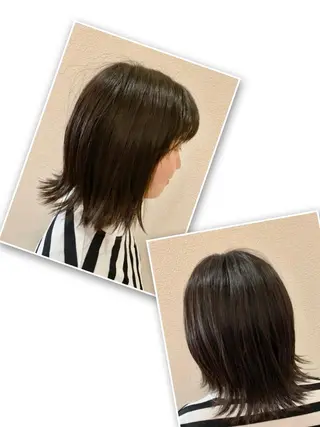 ミディアム カラー 小林 由里香のヘアスタイル