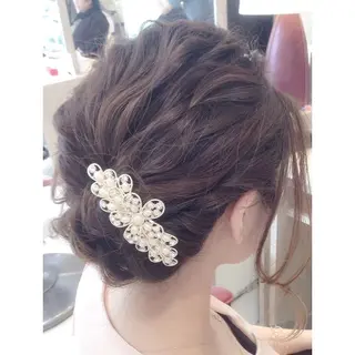 セミロング ヘアアレンジ graxi'    グラシー所属・ブリーチ/ハイトーン SERINAのヘアスタイル