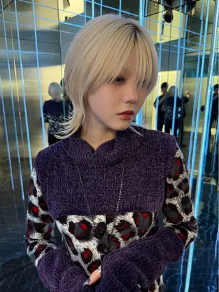 ミディアム 🐺立川のウルフ屋 さん🐺おかみ🐺のヘアスタイル