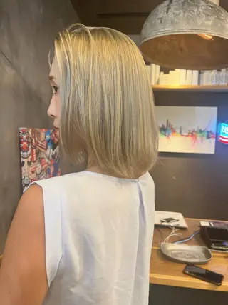 ミディアム カラー ミヨシマユ✨ チーフ就任記念🌈のヘアスタイル