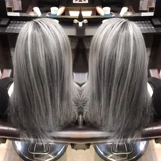 ミディアム カラー KIRA スズキ タクヤ/店長のヘアスタイル