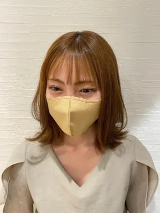 ミディアム 菅野 洸のヘアスタイル