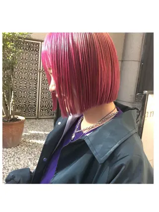 ショート カラー 佐藤 奈佳子 サトウ ナカコのヘアスタイル