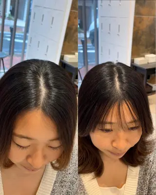 ミディアム ミタニ/髪質改善 /レイヤーカットのヘアスタイル