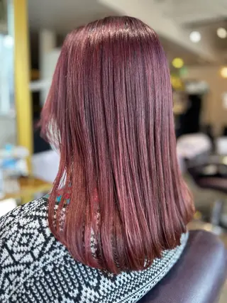 ミディアム 縮毛矯正／髪質改善 🌟mizukiのヘアスタイル