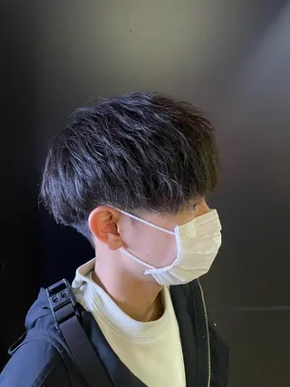 ミディアム パーマ メンズ 【柏メンズパーマ職人 】店長 KAZUMAのヘアスタイル