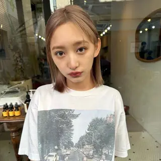 ミディアム モモセ ユメトのヘアスタイル