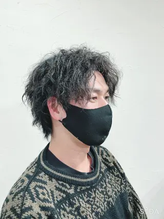 ミディアム メンズ かんばら りょーいのヘアスタイル