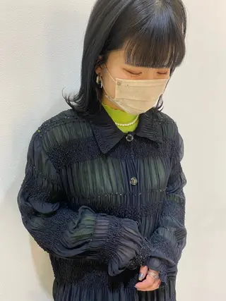 ミディアム カラー 駅チカ【ali'i】 アリイ花崎友美☘のヘアスタイル