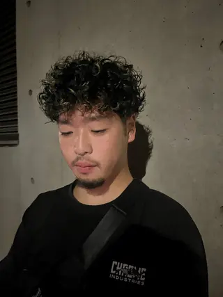 パーマ メンズ モデル様募集 えのもとりき🏄のヘアスタイル