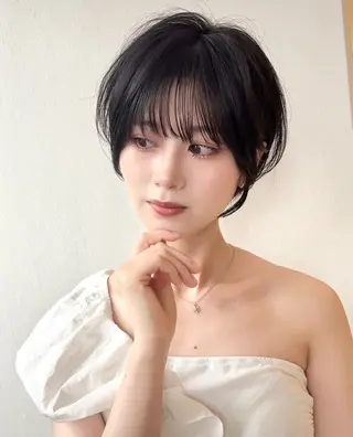 カラー けいし🐬ボブ ショート艶髪カラー✨のヘアスタイル
