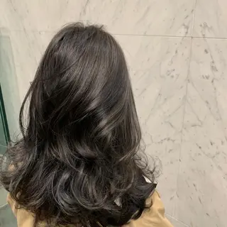 セミロング カラー 🟤TAP🟤 木曳野　金沢店のヘアスタイル