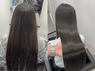 ロング 髪質改善×縮毛矯正 Core梅田　片山のヘアスタイル