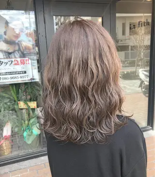 ミディアム カラー lafithhair ruu.南本庄のヘアスタイル