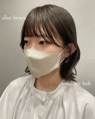 ミディアム カラー 表参道/髪質改善・ 透明感 colorのヘアスタイル