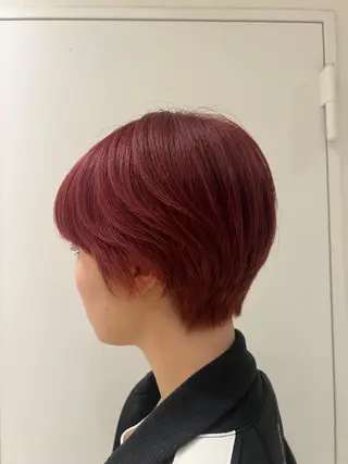 ショート カラー 柳川 瑠衣菜のヘアスタイル