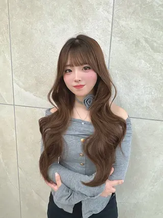 ロング ひな🎀/透明感カラ ー/カラーモデル募集のヘアスタイル