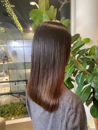 ミディアム パーマ DIFINOaoyama所属・🎧ayaka/ボブ /透明感カラー🩵のヘアスタイル