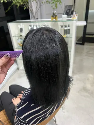 セミロング カラー 透明感カラー/ RIKO🌺🥥のヘアスタイル