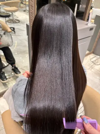 ロング AYARI☆縮毛矯正 艶髪/透明感カラーのヘアスタイル