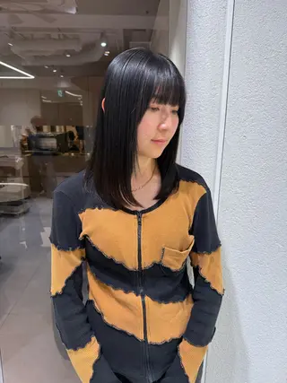 セミロング カラー ⭐️圧倒的透明感 カラー⭐️/sayuのヘアスタイル