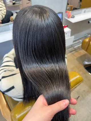 ロング カコ/レイヤーカット ヘアアレンジのヘアスタイル