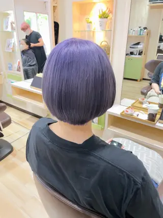 ショート カラー 🌈派手髪ハイトーン 🌈鈴木亮太🌈のヘアスタイル