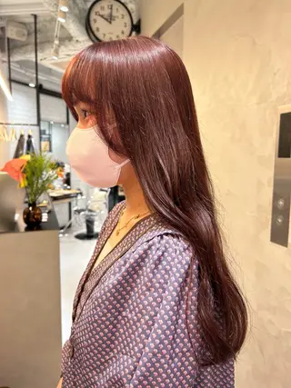 ロング カラー 佐野 えり奈のヘアスタイル