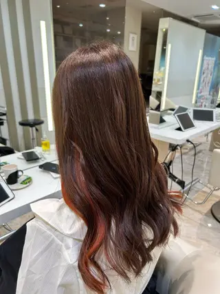 ロング カラー はるか/ブリーチカラ ー/ヘアアレンジ🤍のヘアスタイル