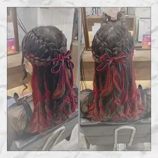 ロング ヘアアレンジ ヘアセット/着付け 𓇼 松本 夏美𓇼のヘアスタイル