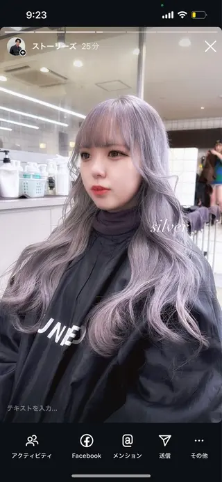 ロング カラー 韓国/トレンド レイヤー【101】のヘアスタイル