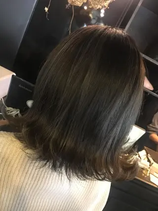 ミディアム カラー ヘアアレンジ 吉本 yoshimotoのヘアスタイル