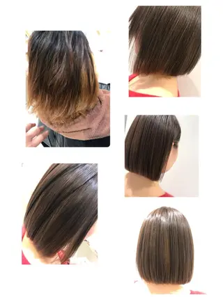 ミディアム 江崎 わか子のヘアスタイル