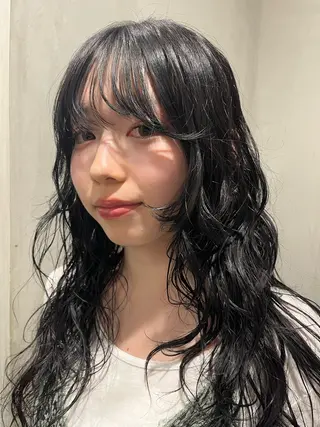 ロング カラー ヘアアレンジ ぱつっとボブ/ natsukiのヘアスタイル
