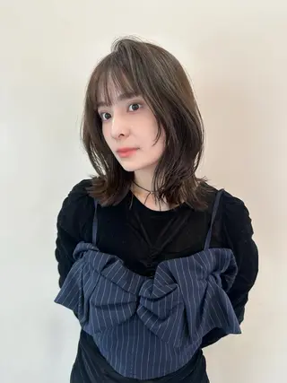 ミディアム 鎌倉 彩のヘアスタイル