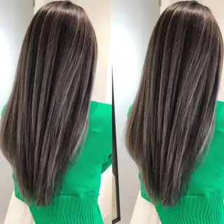 ミディアム カラー JILBLAN京都 ショート/ハイライトのヘアスタイル