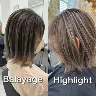 ミディアム カラー ヘアアレンジ 久米 治仁のヘアスタイル