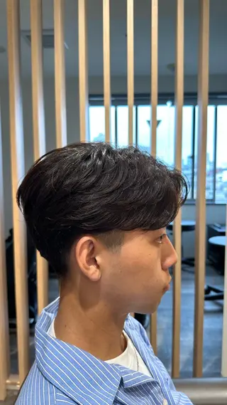 パーマ メンズ 【メンズパーマ】比嘉 啓人のヘアスタイル