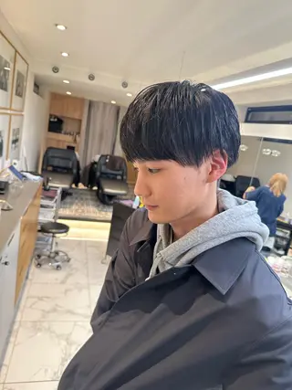 メンズ レイヤー小顔ショート 吉田ジョウのヘアスタイル
